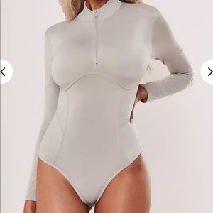 sand slinky corset detail bodysuit
